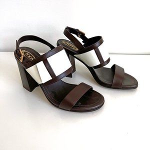 TOD’S STRAPPY HIGH HEEL SANDALS